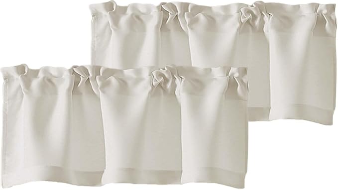 Chyhomenyc Natural Valances for Window, Light Filtering Short Curtains for by Chyhomenyc