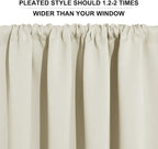 RYB HOME Basement Bathroom Kitchen Cafe Privacy Curtains, Short Insulating - Image 6