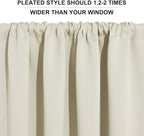 RYB HOME Privacy Bathroom Window Curtains, Short Thermal Insulated Heat - Image 6