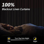 Guken Boho 100% Blackout Curtains 126 Inches Extra Long - Image 2