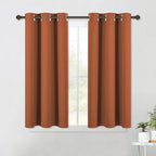NICETOWN Burnt Orange Modern Blackout Curtains by NICETOWN
