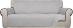 PureFit Reversible Quilted Sofa Cover, Water Resistant Slipcover Furniture by PureFit