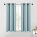 NICETOWN Modern Blackout Curtains Noise Reducing, Sky Blue, 2 Panels, W42 x L54 by NICETOWN