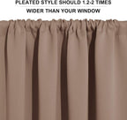 RYB HOME Blackout Curtains for Bedroom Living Room 63 inches Long, Thermal - Image 5