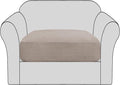 H.VERSAILTEX High Stretch Individual Seat Cushion Covers Sofa Slipcovers Couch by HVERSAILTEX