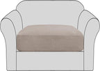 H.VERSAILTEX High Stretch Individual Seat Cushion Covers Sofa Slipcovers Couch by HVERSAILTEX