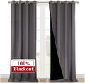 NICETOWN 100% Blackout Blinds, 52 inches x 102 inches, Laundry Room Decor by NICETOWN