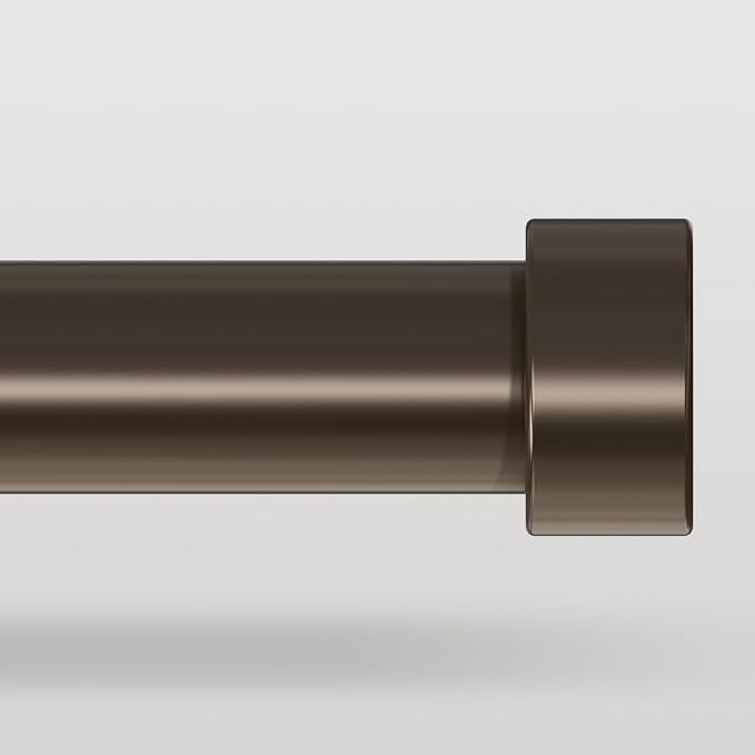 VOIIY Bronze Curtain Rods for Windows 72 to 144 Inch, Size:36-144 Inch by VOIIYCurtainRods