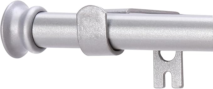 Standard Decorative Window Curtain Rods 30 to 88 Inch, 5/8 Inch Diameter Small by Alskarhem