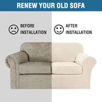 H.VERSAILTEX 3 Piece Stretch Sofa Covers Couch Covers - Image 8