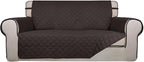 PureFit Reversible Quilted Sofa Cover, Water Resistant Furniture Protector by PureFit