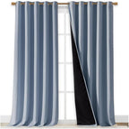 NICETOWN Full Shading Curtains for Windows, Vintage Blue, 62 inches W x 95 - Image 2