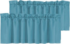 H.VERSAILTEX Blackout Kitchen Curtain Valances, Short Window Valance Curtains by HVERSAILTEX