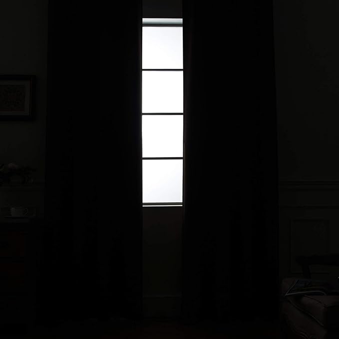 Yakamok Room Darkening Grommet Window Drapes Thermal Insulated Light Blocking - Image 2