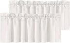 H.VERSAILTEX Blackout Kitchen Curtain Valances, Short Window Valance Curtains by HVERSAILTEX