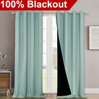 NICETOWN Full Shading Curtains for Windows, Super Heavy-Duty Black Lined - Image 2