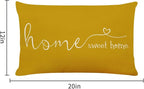 MFGNEH Home Sweet Home Quotes Farmhouse Pillow Covers 12x20 Inch, Decorative - Image 6