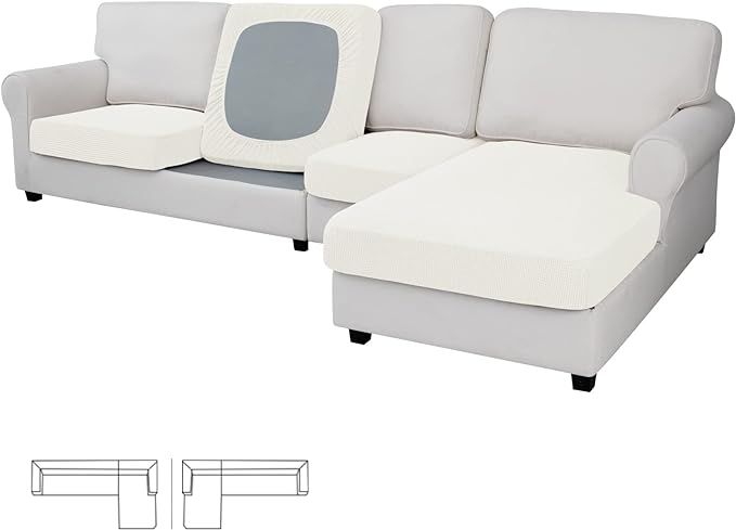 Easy-Going Stretch 4 Pieces Couch Cushion Covers by Easy-Going