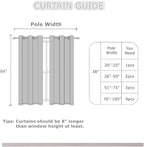 LEMOMO Blackout Curtains 38 x 84 inch/Light Grey Curtains Set of 2 - Image 3
