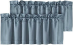 H.VERSAILTEX Blackout Valances for Windows, Kitchen Window Valance Curtains for by HVERSAILTEX