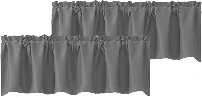 Chyhomenyc Blackout Valances for Windows, Short Window Valance Curtains for by Chyhomenyc