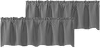 Chyhomenyc Blackout Valances for Windows, Short Window Valance Curtains for by Chyhomenyc