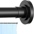 CorkLatta Black Shower Curtain Rod 31 to 92 Inch, 1 Inch Diameter Adjustable by CorkLatta