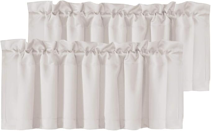 H.VERSAILTEX Blackout Valances for Windows, Kitchen Window Valance Curtains for by HVERSAILTEX