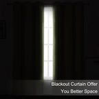 LEMOMO Sage Green Thermal Blackout Curtains/52 x 72 Inch/Set of 2 Panels Room - Image 3
