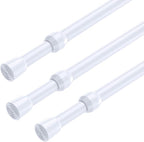 AIZESI Spring Tension Rods Adjustable 26 to 39 inch Tension Curtain Rod Small - Image 8