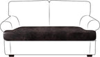 Leather Look Couch Cushion Covers Sofa Seat Slipcovers Sets Couches Furniture by ANARACHON
