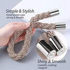 NICEEC 2 Pack Strong Magnetic Curtain Tiebacks Modern Simple Style Drape Tie - Image 3