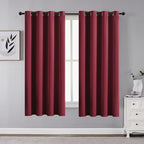 Joydeco Blackout Curtains for Bedroom 72 inch Long 2 Panels, Thermal Insulated by JOYDECO