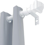Curtain Rods for Windows 36-124 inch, 5/8 inch White Curtain Rod by Unknown
