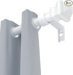 Curtain Rods for Windows 36-48 inch, 5/8 inch White Curtain Rod by Unknown