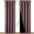 NICETOWN 100% Blackout Curtains 84 inches Long, Pair of Energy Smart & Noise by NICETOWN