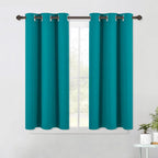 NICETOWN ROM Darkening Curtains 45 inch Length 2 Panels, Thermal Insulated by NICETOWN
