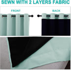 NICETOWN Full Shading Curtains 90 inches Long 2 Panels Set - Image 5