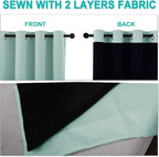 NICETOWN Full Shading Curtains for Windows, Super Heavy-Duty Black Lined - Image 5