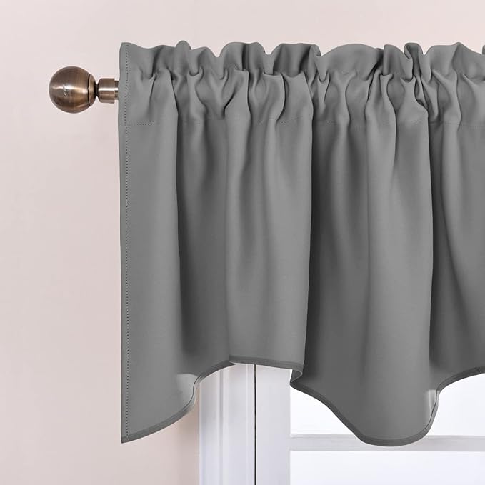 NICETOWN Sliver Grey Valances for Windows - Image 2