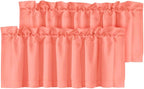 H.VERSAILTEX Blackout Valances for Windows, Short Window Valances Curtains for by HVERSAILTEX