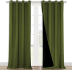 NICETOWN 100% Blackout Blinds, Olive Green, Laundry Room Decor Window Treatment by NICETOWN