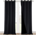 NICETOWN Full Shading Curtains 90 inches Long 2 Panels Set by NICETOWN