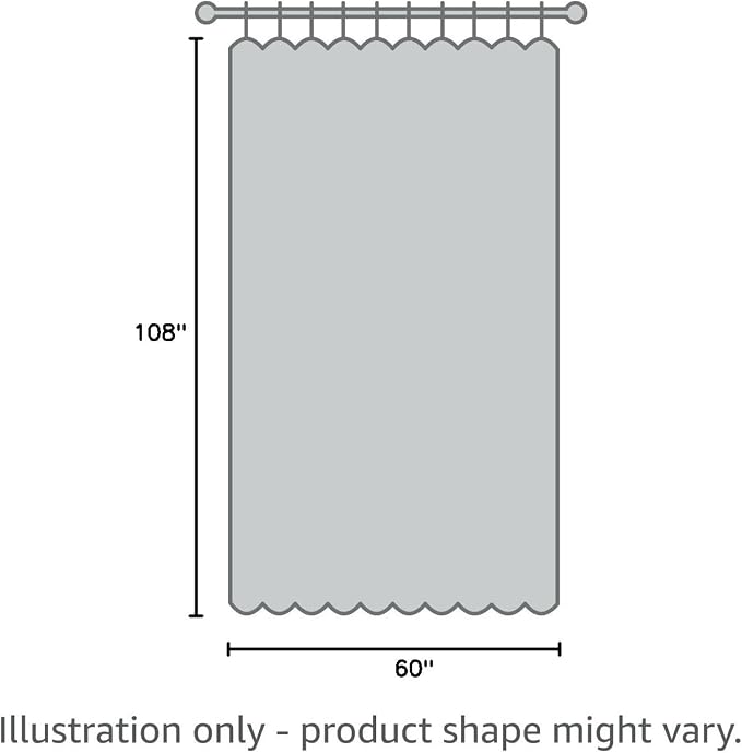 Pitalk 60 Inch Wide Curtains for Living Room 2 Panel Back Tab Pocket Drape Semi - Image 8
