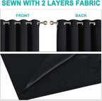 NICETOWN 100% Blackout Window Curtain Panels, Full Light Blocking Drapes - Image 5