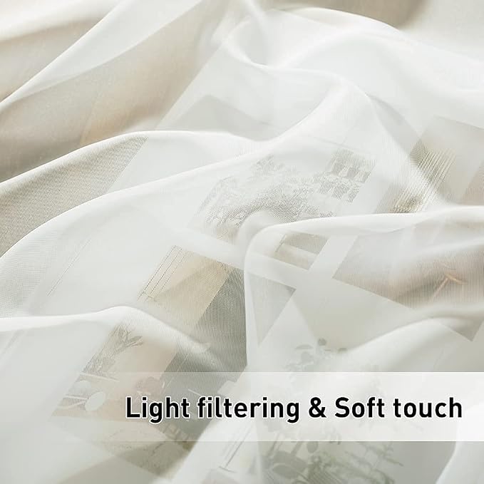 RYB HOME Sheer Outdoor Curtains - Image 6