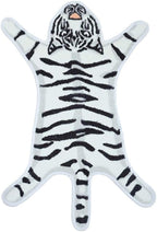 Tiger Print Rug Cartoon Cute Faux Area Rugs Fluffy Animal Print Mat Carpet Kids by yingda1992