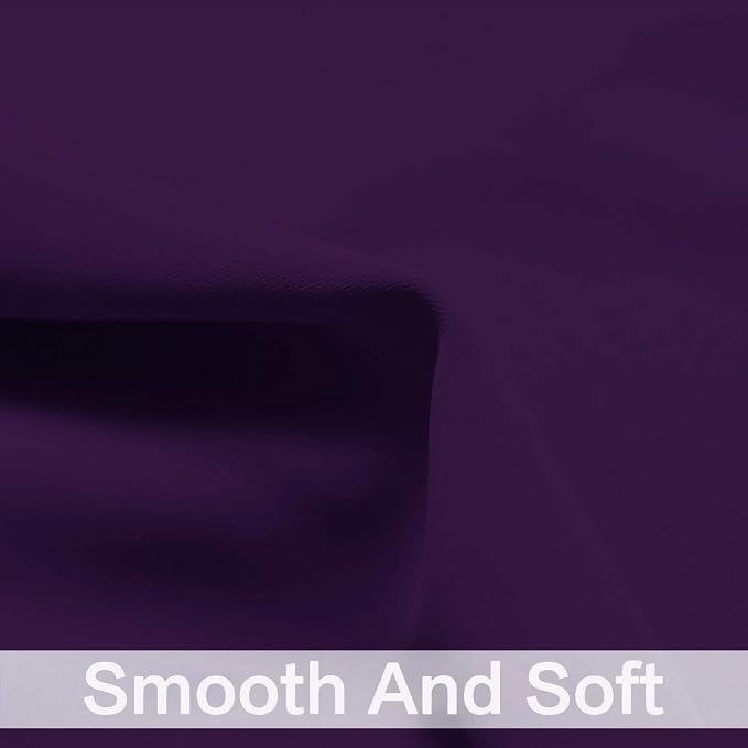 Yakamok Purple Blackout Curtains Room Darkening Thermal Insulated Grommet top - Image 5