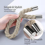 NICEEC 2 Pack Magnetic Curtain Tiebacks Modern Simple Style Drape Tie Backs - Image 3