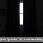 Yakamok Blackout Gray Curtains for Patio Sliding Door, Thermal Insulated - Image 3